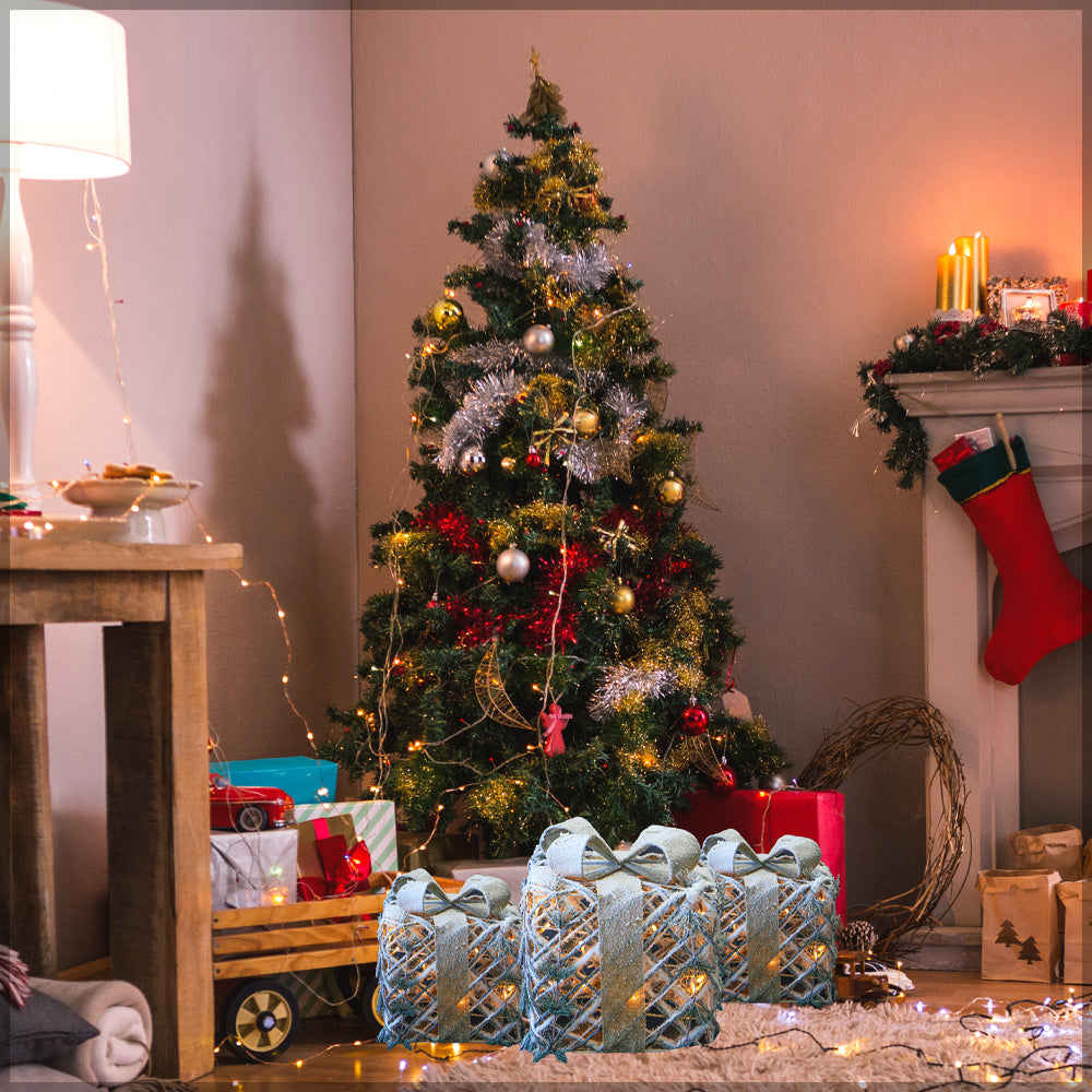 Decorative Christmas Giftbox Set of 3