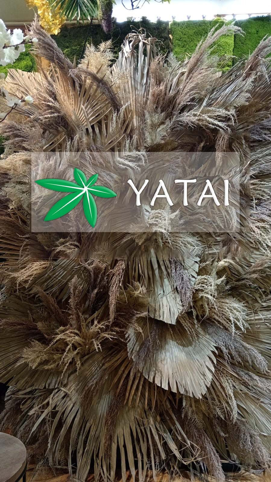 ديكور جداري بالزهور المجففة للعرض فقط (غير معروض للبيع)