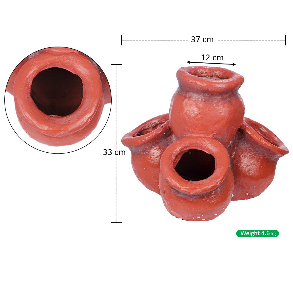 قطعة واحدة أصيص نباتات حديقة زخرفي (الأصيص الزخرفي فقط)