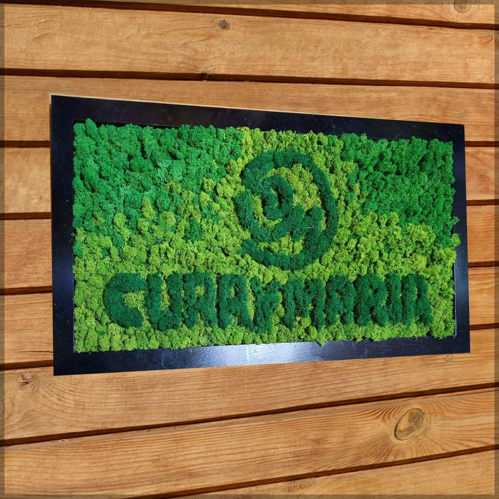Moss Logo Decoration for display purposes only (non-sale)
