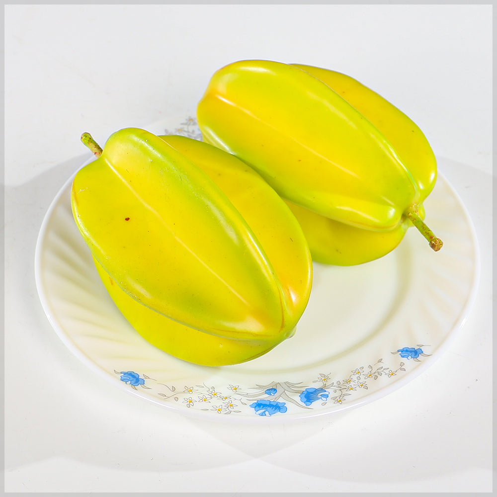 فاكهة الكاريمبولا الزخرفية الصناعية (قطعة واحدة)