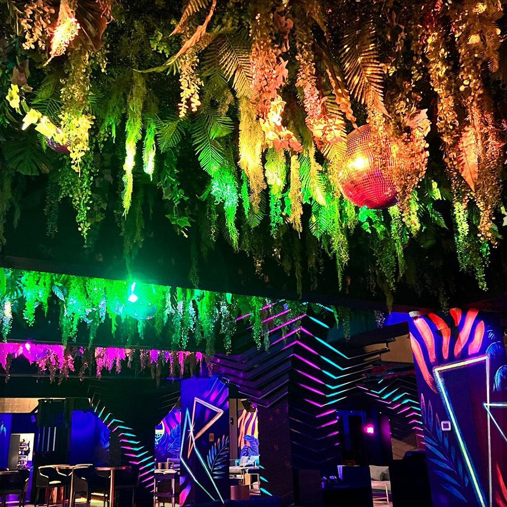 Artificial Hanging Leaves Ceiling Decoration for display purposes only (non-sale)