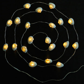 خيط أضواء LED لعيد الميلاد مع الأصداف
