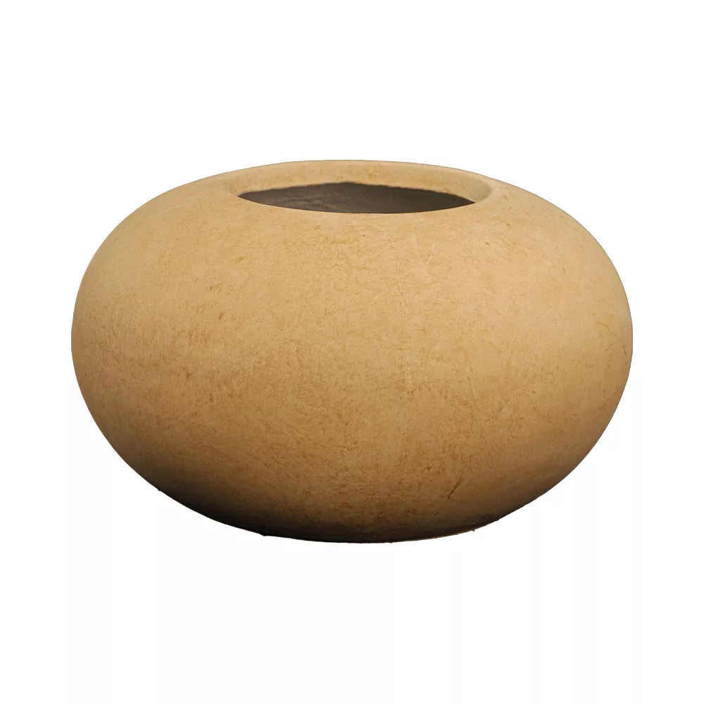أصيص خرساني دائري بني