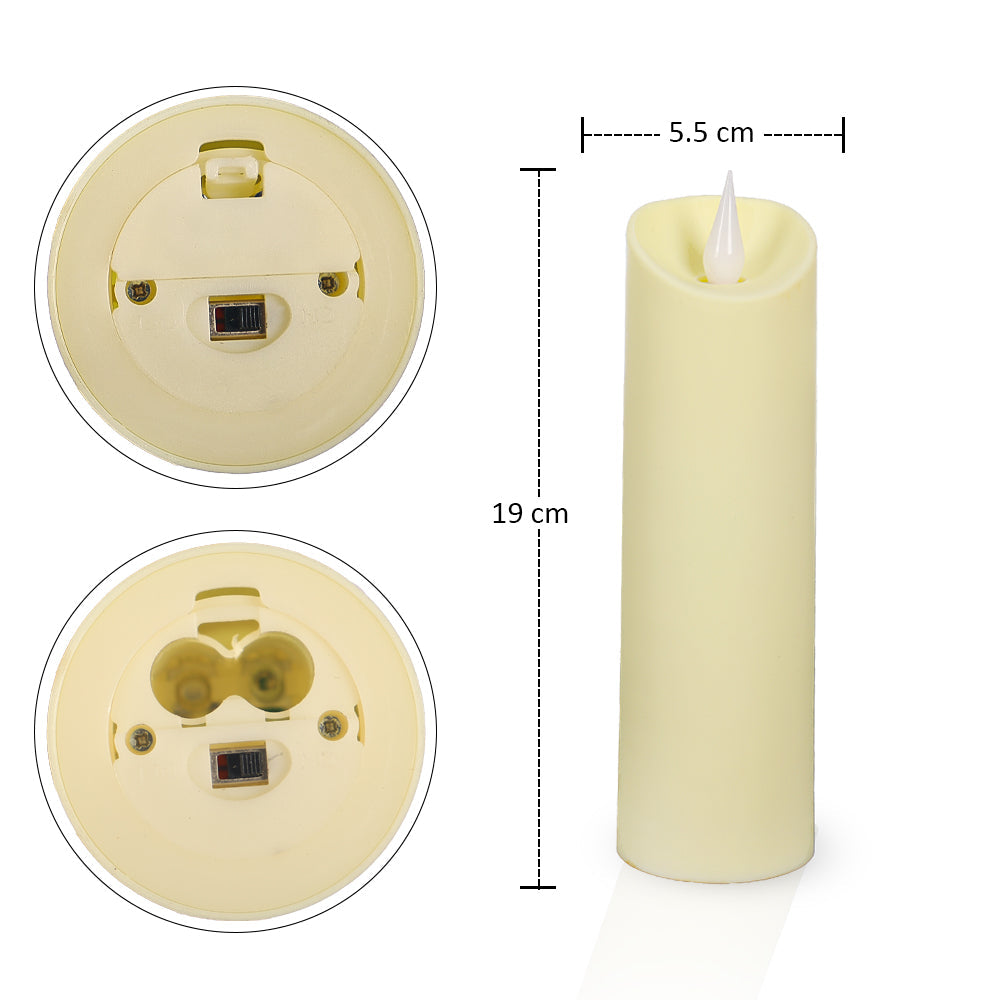 شمعة LED بلهب متحرك