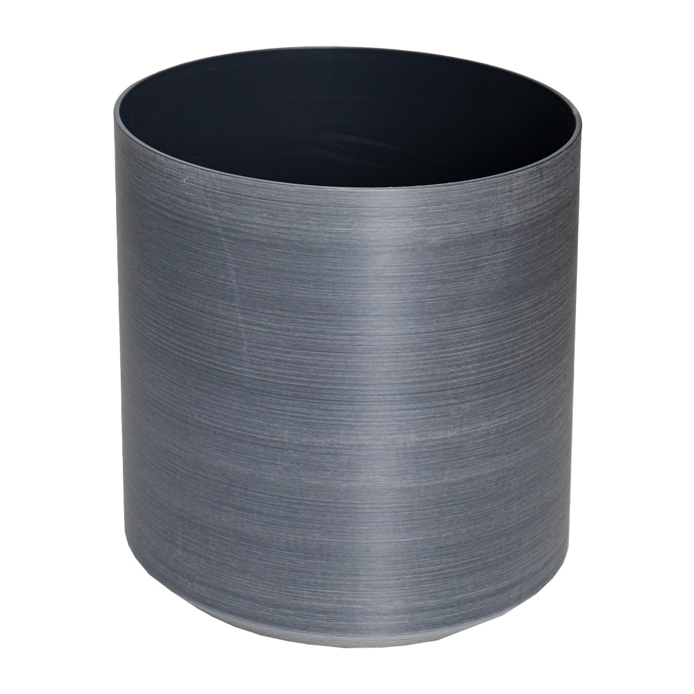 أصص نباتات بلاستيكية بلون رمادي